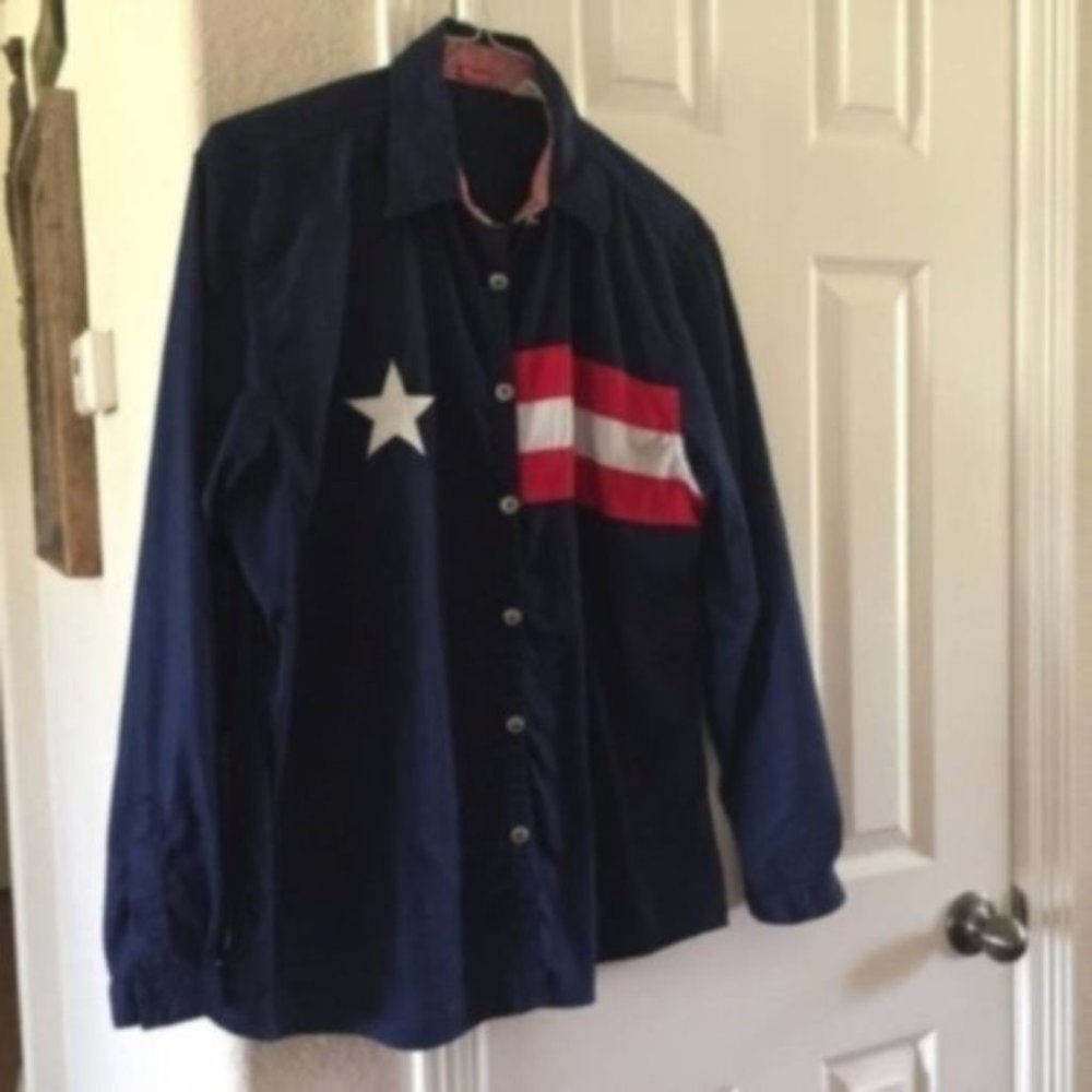 Wrangler long sleeve flag shirt XL